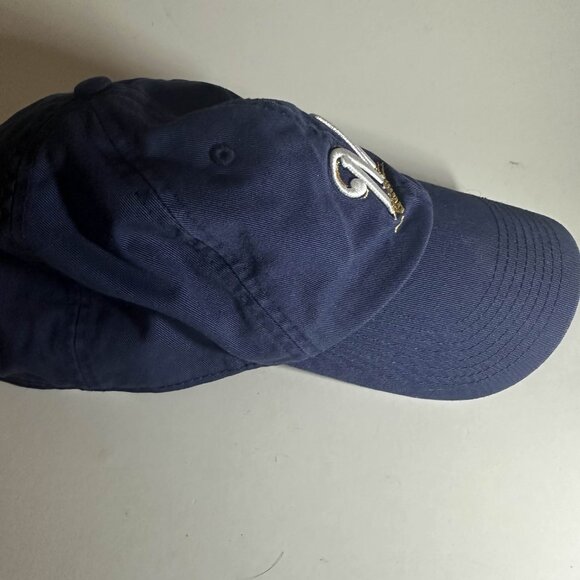 Milwaukee Brewers Hat Cap Navy Blue Nike Adjustable Strapback Dad Hat - Picture 2 of 5